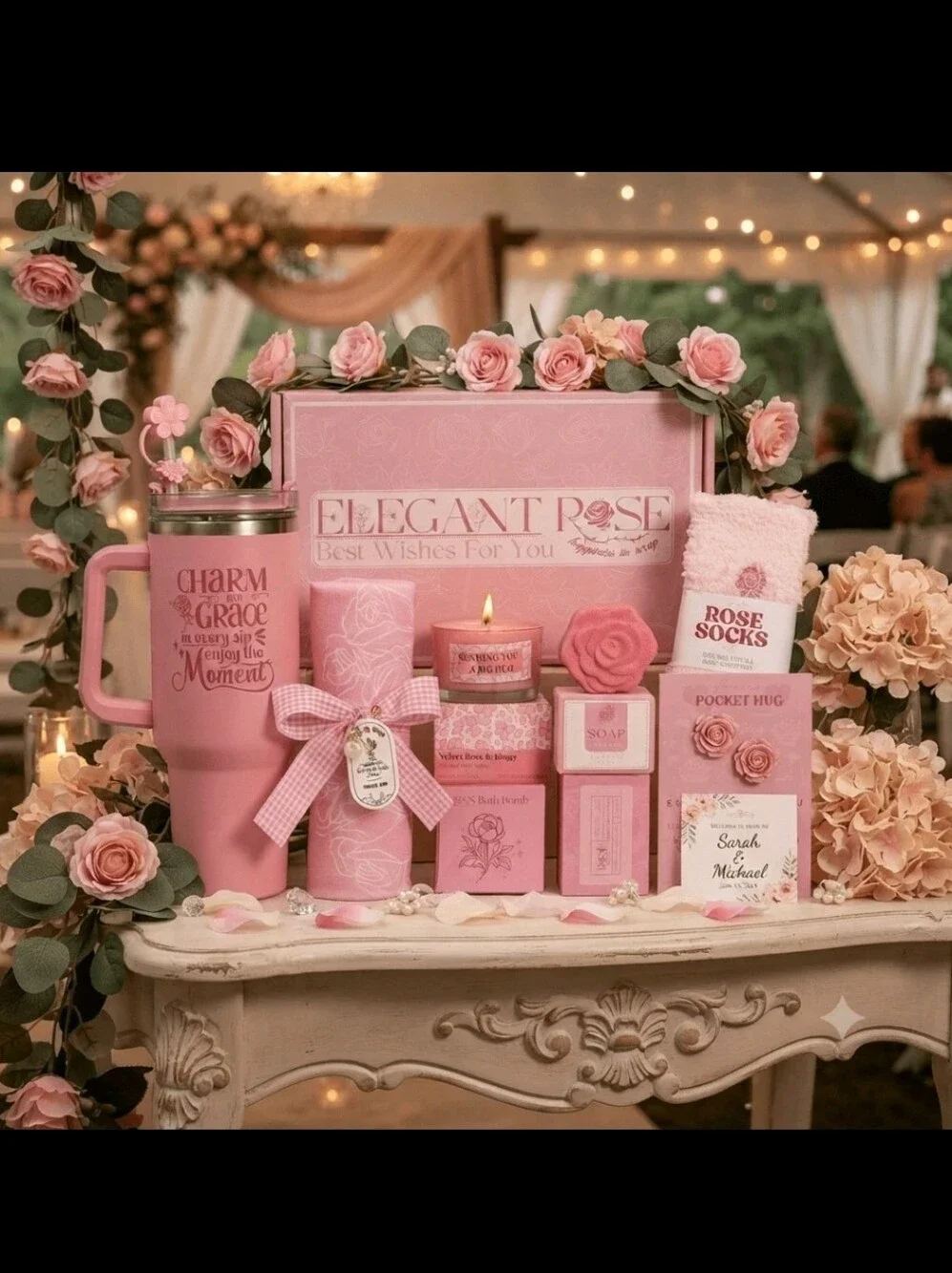 Women’s Bath & Body Gift Set - Pink